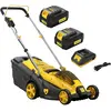 Image de Tondeuse À Batterie Nemura 40v + 2 Batteries 4ah + Chargeur Rapide - Coupe De 37cm - Mulching + Ramassage