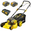 Image de Tondeuse A Batterie 80V (2x40V) - Coupe 46cm - Autotractée + 2 Batteries 4Ah + Double Chargeur - Autonomie 500m2