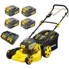 Image de Tondeuse A Batterie 80v (2x40v) - Coupe 46cm - Autotractée + 4 Batteries 4ah + Double Chargeur - Autonomie 1000m2