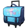 Image de BAGTROTTER Cartable à roulettes 38 cm Lili Lou Chat Bleu