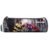 Image de Trousse scolaire - Transformers - Ronde - Gris - Polyester - 22 cm x 7 cm x 7 cm