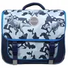 Image de BAGTROTTER Cartable 38 cm Phileas Dinosaures Bleu - Le Plus Confortable des Cartables - Ergonomie/Confort/Sécurité - Système
