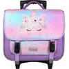 Image de Cartable à roulettes - BAGTROTTER - Phileas - 38 cm - Violet Licorne - Enfant Fille