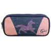 Image de BAGTROTTER Trousse scolaire rectangulaire Cybel Cheval Licorne Bleu