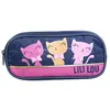 Image de BAGTROTTER Trousse scolaire 2 compartiments Lili Lou Bleue