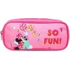 Image de Trousse scolaire - Disney - Minnie - Rose - Polyester - Zippée