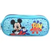 Image de Trousse scolaire - Disney - Mickey - 2 compartiments - Bleu - Polyester