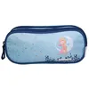 Image de Trousse scolaire - BAGTROTTER - Phileas - 2 compartiments - Bleu - Zippée