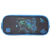 Image de Bagtrotter - Jurassic World - Trousse Scolaire Rectangulaire - Noir et bleu - 2 Compartiments Zippés - 23x7x10cm - Matière...