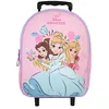 Image de Bagtrotter - Princesses Disney - Sac à Dos Scolaire à Roulettes - Rose Pâle - 1 Compartiment Zippé - Bretelles...
