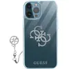 Image de Coque Pour Iphone 12 Pro Max Bi-matière 4g Charms Transparent Logo Argent Guess