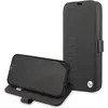 Image de Coque de Protection - BMW - iPhone 13 Mini - Cuir Noir - Logo Métal Coloré - Étui Rigide
