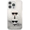 Image de Coque Pour Iphone 13 Pro Glitter Pailletté Flottant Rigide Argent Karl Lagerfeld
