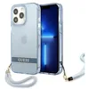 Image de Coque Rigide Guess Guhcp13Lhtsgsb Pour Iphone 13 Pro / 13 6.1 Bleu/Bleu Translucide