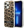 Image de Coque Pour Iphone 13 Pro Electro Stripe En Tpu Avec Motif Léopard Marron Guess