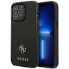 Image de Coque Pour Iphone 13 Pro Antichocs Effet Saffiano Avec Logo 4g Métal Noir Guess