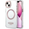 Image de Coque Magsafe Pour Apple Iphone 13 Tpu Gold Outline Transparent Guess