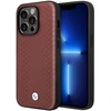 Image de Coque Pour Iphone 14 Pro Effet Cuir Motif Losanges Compatible Apple Pay Bordeaux Bmw