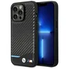 Image de Coque pour iPhone 14 Pro - BMW - Cuir et Carbone - Noir - Rigide - Mixte