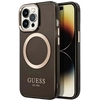 Image de Coque Magsafe Pour Apple Iphone 14 Pro Max Tpu Gold Outline Noir Guess