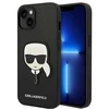 Image de Coque Pour Iphone 14 Plus Saffiano Karl Head Patch Protection Antichoc Rigide Noir Karl Lagerfeld