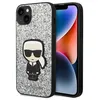 Image de Coque - KARL LAGERFELD - iPhone 14 Plus - Paillettes argentées - Graphismes cousus - Protection & accès ports