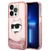 Image de Karl Lagerfeld Coque iPhone 14 Pro Max Liquid Glitter Choupette Rose - TPU/PC
