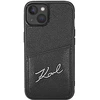 Image de Coque Pour Iphone 14 Plus Avec Porte Carte Rigide Élégant Noir Karl Lagerfeld