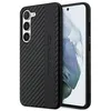Image de Coque - AMG - Samsung Galaxy S23+ - Carbon Stripe Embossed - Bords polyuréthane souple - Logo AMG vertical