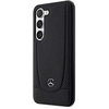 Image de Coque Pour Galaxy S23 En Cuir Design Perforé Luxueux Noir Mercedes Benz