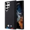 Image de BMW Coque en cuir tricolore pour Samsung Galaxy S23 Ultra - Noir