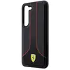 Image de Coque Pour Galaxy S23 Plus Design Perforé Et Luxueux Noir Ferrari