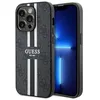 Image de Guess GUHMP14XP4RPSK Coque rigide pour iPhone 14 Pro Max 67 Noir à rayures imprimées 4G