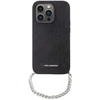 Image de Coque Iphone 14 Pro Max Saffiano Monogram Avec Chaîne Métallique Rigide Noir Karl Lagerfeld