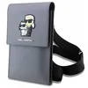 Image de Karl Lagerfeld Sac bandoulière Choupette Saffiano argent pour smartphone 185×115×2 cm