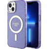 Image de Coque Pour Iphone 14 Plus Série Glitter Gold Compatible Magsafe Violet Guess