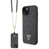 Image de Guess Crossbody 4G Metal Logo - Coque iPhone 15 (noir)