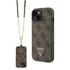 Image de Housse - etui - chaussette Guess GUHCP15MP4TDSCPW Coque pour iPhone 15 Plus 67 Marron Hardcase Crossbody 4G Metal Logo