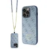 Image de Guess GUHCP14XP4TDSCPB Coque pour iPhone 14 Pro Max 67 Bleu Rigide Crossbody 4G Metal Logo