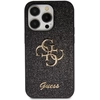 Image de Coque Pour Iphone 15 Pro Max Paillettes Avec Logo En Métal Noir Guess