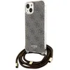 Image de Coque Guess Crossbody Cord 4G Print avec cordon pour iPhone 15 - Brown
