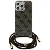 Image de Coque Arrière Pour Iphone 15 Pro Avec Bandoulière Imprimée Iml 4g Marron Guess