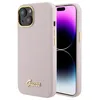 Image de Coque Guess Silicone Logo Strass 4G pour iPhone 15 - Light Pink