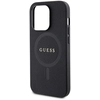 Image de Coque Pour Iphone 15 Pro Max Magsafe Effet Saffiano Anti-rayures Noir Guess