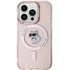 Image de Coque Magsafe Pour Iphone 14 Pro Max Choupette Protection Rigide Rose Karl Lagerfeld