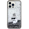 Image de Coque Pour Iphone 13 Pro Choupette Pailleté Scintillant Chic Noir Transparent Karl Lagerfeld