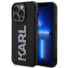 Image de Coque - KARL LAGERFELD - iPhone 15 Pro - Effet cuir - Karl Glitter - Noir