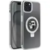 Image de Coque Magsafe Pour Apple Iphone 15 Plus Tpu Ring Stand Karl Et Choupette Transparent Karl Lagerfeld