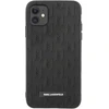 Image de Coque Silicone Iphone 11 Texturé Monogram 3d Ultra Résistant Noir Karl Lagerfeld