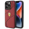 Image de Coque de téléphone - Ferrari - iPhone 15 Pro - Rouge - Cuir naturel - Protection anti-rayures
